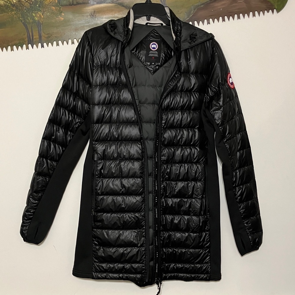 Canada Goose Arctic Black Label Super Lightweight Black Hooded Jacket Size L